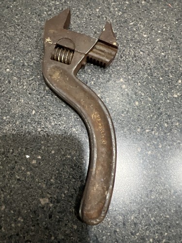 VTG J.H. Williams & Co Wood Handle Adjustable Monkey Wrench & Robinson Wrench