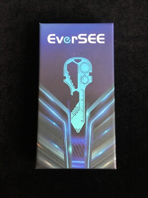 Eversee Key Shaped Pocket Tool for Keychain, 18 in-1 Multitool TSA Friendly NEW
