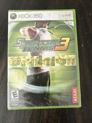 Brand New Factory Sealed XBOX 360 Game Smash Court Tennis 3 Rip