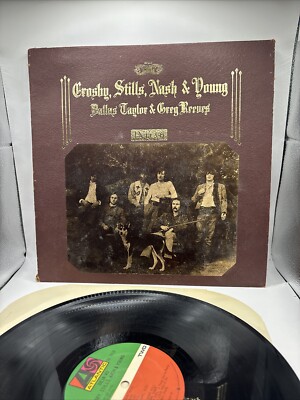 Crosby, Stills, Nash and Young Deja Vu Vinyl LP Record Rock Music Vintage Used