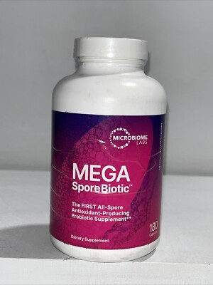 Mega Spore Biotic Antioxidant Probiotic 180 Caps, Sealed