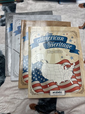 A beka Our American Heritage Set -Text, Map Skills-Quiz & Test - 6th edition