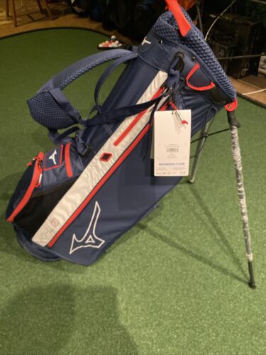 Mizuno K1-L0 Golf Lightweight Stand Bag New (Blue, White Mizuno K1-L0 Golf Lightweight Stand Bag New (Blue, White