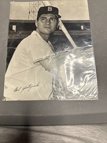 Carl Yastrzemski 直筆サイン入りフォトプラーク Carl Yastrzemski Vintage 8x10 Photo Facsimile Autograph | eBay