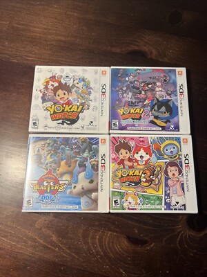 Yokai Watch 1, 2, 3 Blasters Game Bundle 3DS Sealed English