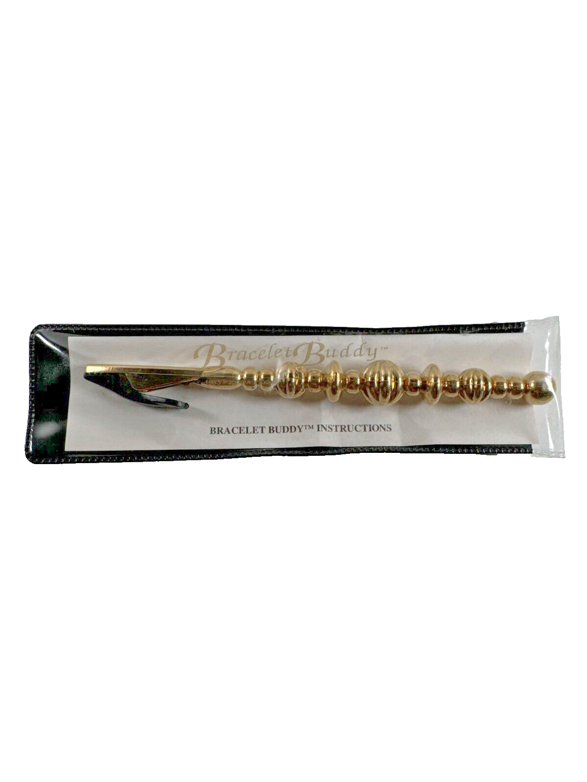 Avon Accessories Avon Bracelet Buddy Vintage Gold Black in Original Packaging