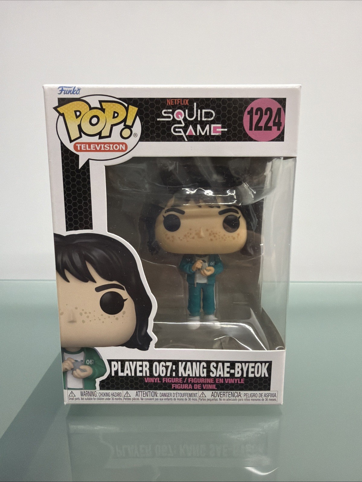 Funko Pop! Squid Game Player 067 Kang Sae-Byeok #1224 Vinyl Figure NEW
