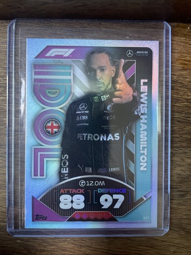 TOPPS F1 LEWIS HAMILTON ハミルトン 世界199枚限定 Topps Turbo Attax F1 2022 - Lewis Hamilton Idol #337 Formula