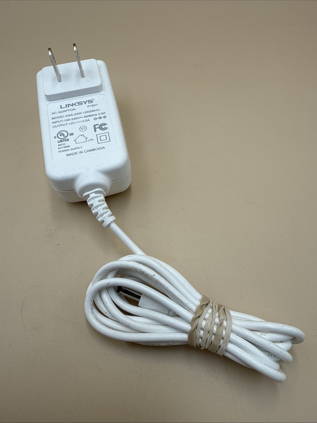LINKSYS KSA-24W-120200HU EA7300 EA7450 EA8300 EA8250 OEM ADAPTER 12V 2A 2.1