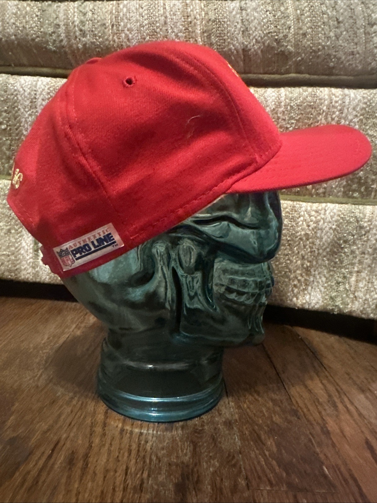 VTG San Francisco Forty Niners NFL Pro Line Red Baseball Hat Cap JOE MONTANA 