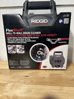 Ridgid Flex Shaft Wall-to-Wall Drain Cleaner K9-12 (74978) NEW