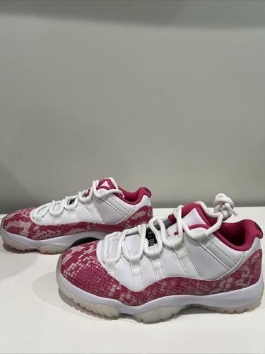Pre-owned Jordan Nike Air  11 Retro Low Pink Snakeskin 2019 Ah7860-106 Women Size 6.5