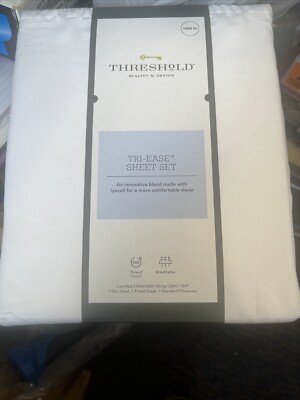 Threshold 500 Thread Count Sheet Set Breathable Smooth Sateen Weave Deep Pocket