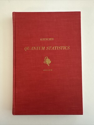 Rare! Vintage 1960 Physics-Quantum Statistics by Khinchin HC, Graylock VG+