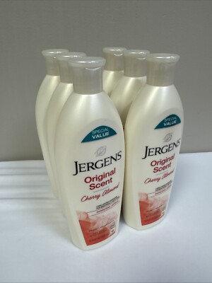6X Jergens Original Scent Moisturizing Lotion Cherry Almond Essence 12.5 oz