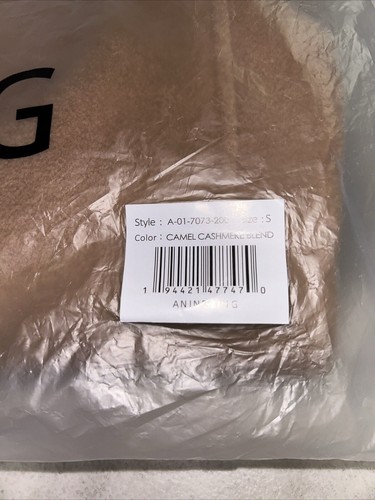 Pre-owned Anine Bing Quinn Blazer Size Small In Beige