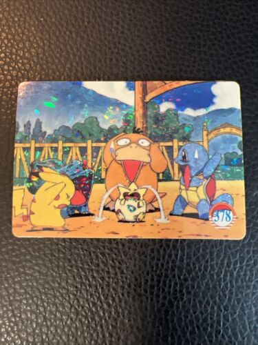 Japanese Pikachu #378 Pokémon Vintage Prism Vending Sticker Japanese Pikachu #378 Pokémon Vintage Prism Vending Sticker