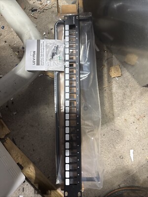 Leviton quick port high density patch panel with cable management bar