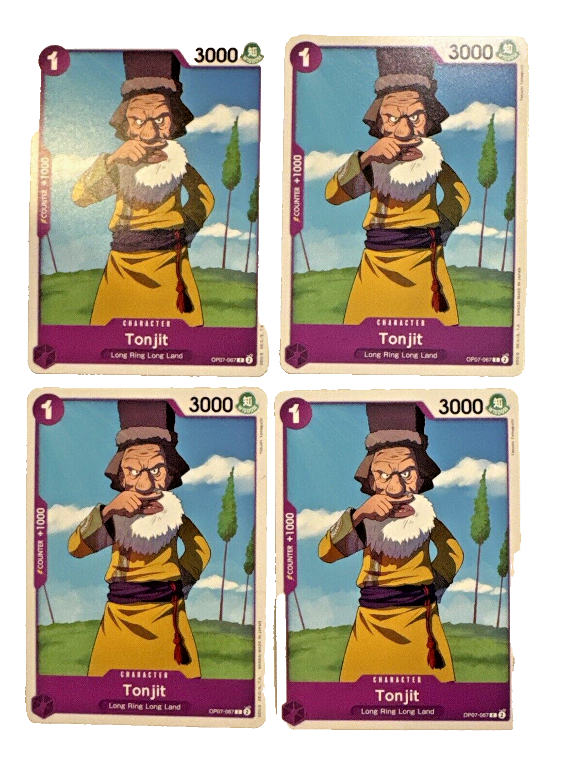 OP07-067 One Piece Card Game TCG CCG Tonjit (C) Purple 4X