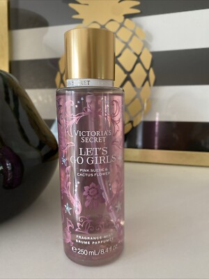 Victoria's Secret Let's Go Girls Fragrance Mist Spray Pink Suede Cactus Flower