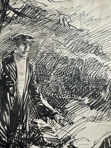 Antique Painting ILLUSTRATION JOSEPH KRAEMER LISTED FAMOUS PORTRAIT COVER ART