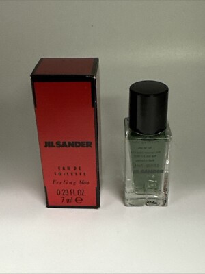 Feeling Man by Jil Sander Eau de Toilette Splash MINI Travel Size .23 fl oz NIB