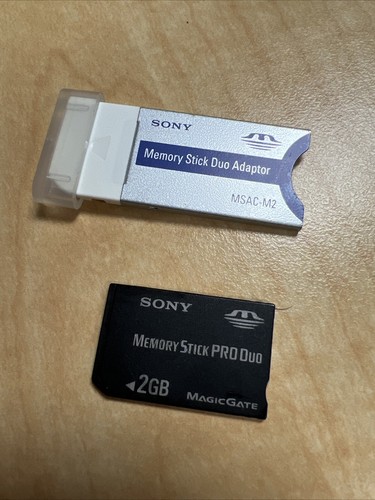 Sony Memory Stick Pro Duo Mark 2 Magic Gate 2 GB Adapter MSX-M2GS