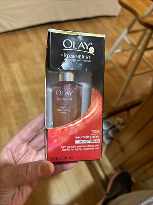 Olay Regenerist Night Resurfacing Elixir Moisturizer Advance Anti Aging 1.7 oz