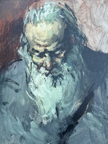 PATRICIA LEGRANDE PAINTING SERGEI BONGART IMPRESSIONIST PORTRAIT MAN MEN 27"