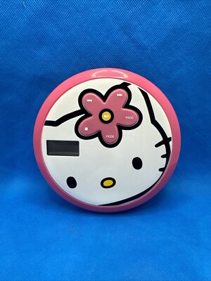 RARE Hello Kitty Sanrio Personal Cd Player #KT2037 WORKS FOR ~30 SEC THEN STOPS