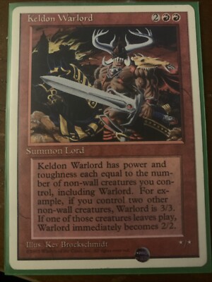 ***Keldon Warlord*** MTG 4th Edition Magic The Gathering