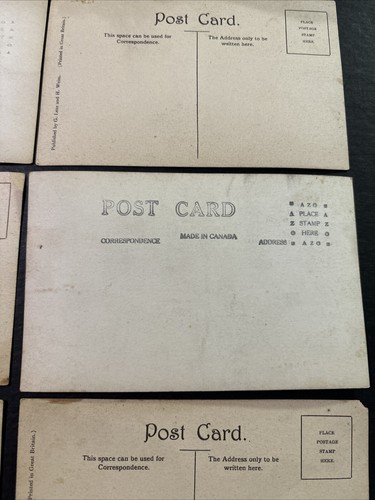 Antique Original Aviation Airplane Historical Graphic Picture Post Cards (6)