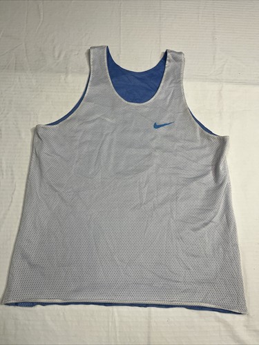 驚きの安さ Vtg 90s Reversible Nike Mesh North Carolina Blue White Tank トップス