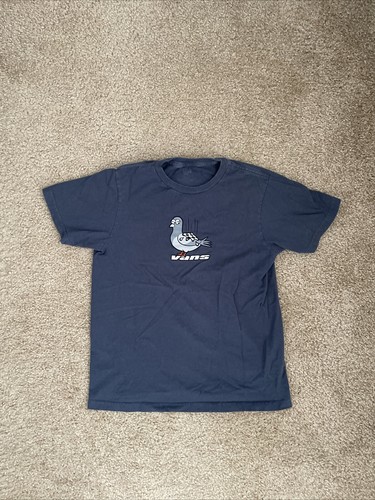 Vans Shirt Youth Boys Small Gray Short Sleeve Skater Pigeon
