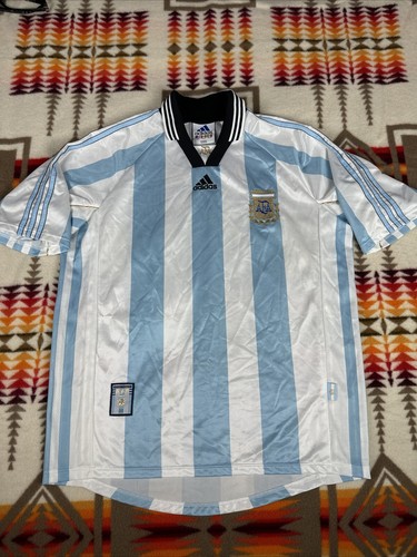【極希少!!】90s 1998 アルゼンチン代表 サッカーユニフォーム Lサイズ 極希少!!】90s 1998 アルゼンチン代表 サッカーユニフォーム L