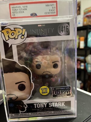 PSA graded Mint Condition Funko Pop 1416 Tony Stark