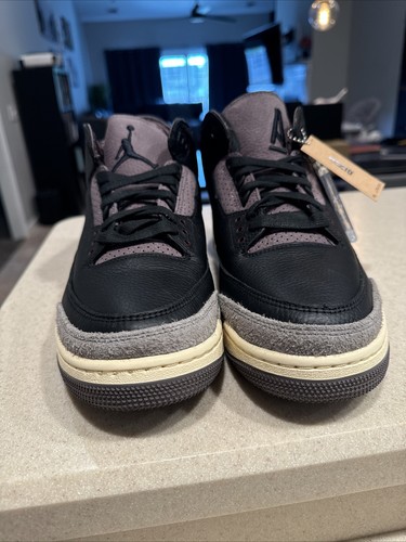 Pre-owned Jordan Size 12 - A Ma Maniére X Air  3 Retro While You Were Sleeping W In Black