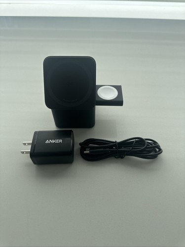 Anker MagGo 3-in-1 Cube Charging Station with Qi2 for iPhone Airpod Apple Watch