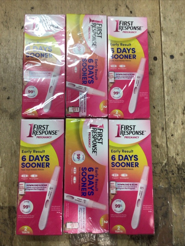Lot Of 6 First Response Early Result Pregnancy Test 