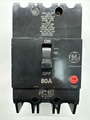 General Electric GE TEY360 3 Pole 60 Amp 480/277V TEY Circuit Breaker 60A