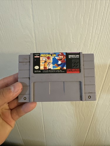 Mario's Early Years Preschool Fun Super Nintendo SNES