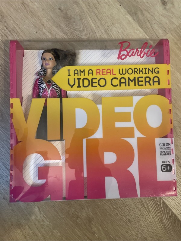 Barbie Video Camera Girl Doll New Mattel Sealed 2009, Rare