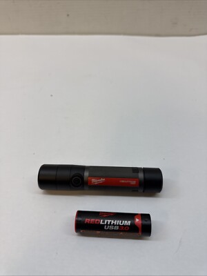 Milwaukee 800 Lumens LED USB Rechargeable Fixed Focus Flashlight No Charger
