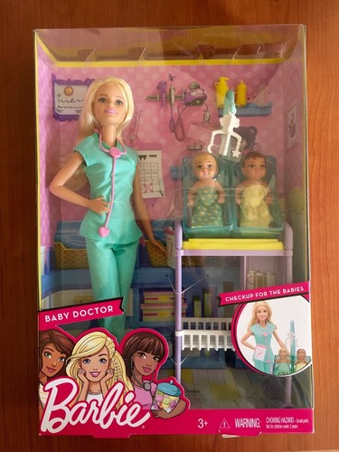 barbie baby doctor playset