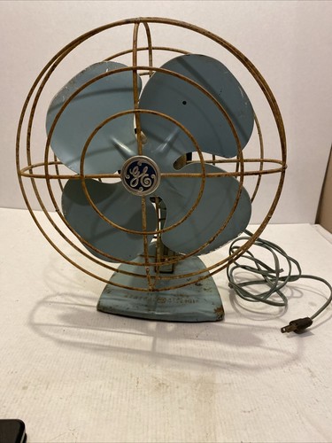 レア！GE ゼネラルエレクトリック 扇風機 アクアブルー Vintage Turquoise Blue GE Fan - General Electric Aqua Blue