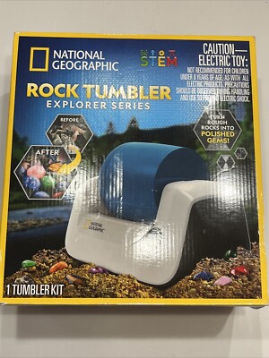 National Geographic Rock Tumbler Science Set Explorer Series STEM Toy Kit