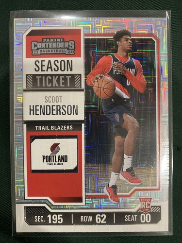 Scoot Henderson 2023-24 Panini Contenders #27 Rookie Season
