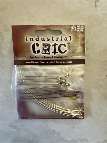 Susan Lenart Kazmer INDUSTRIAL CHIC JEWELRY Metal Ball Head Pins 20 Piece