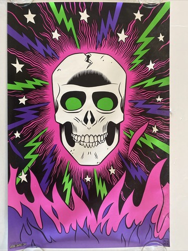 Vintage Original 1992 All Red Skull #408 Lightning