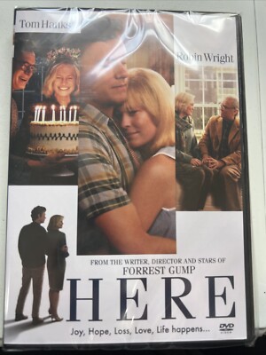 Here (2024) New DVD Presale Ships 1/21 Tim Hanks Robin Wright